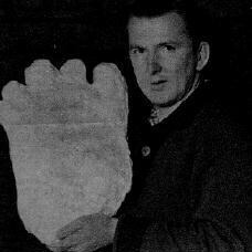 Rex With Giant Footprint Cast